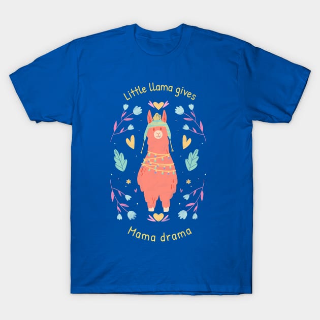 Funny Cute Llama T-Shirt by Tip Top Tee's